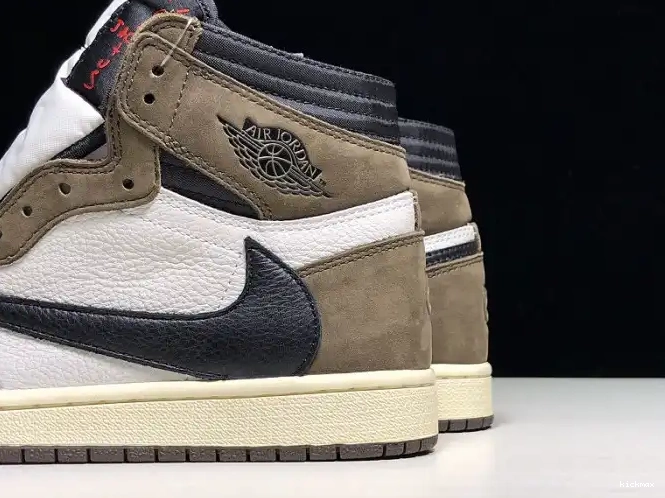 Cheap MAX Retro 1 CD4487 Scott Travis - Air 100 Jordan 'Mocha' x OG High 0621